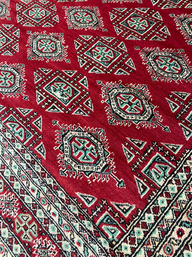8.3 x 10.8 New Handmade Pakistan Jaldar Bokara Rug #F-6849