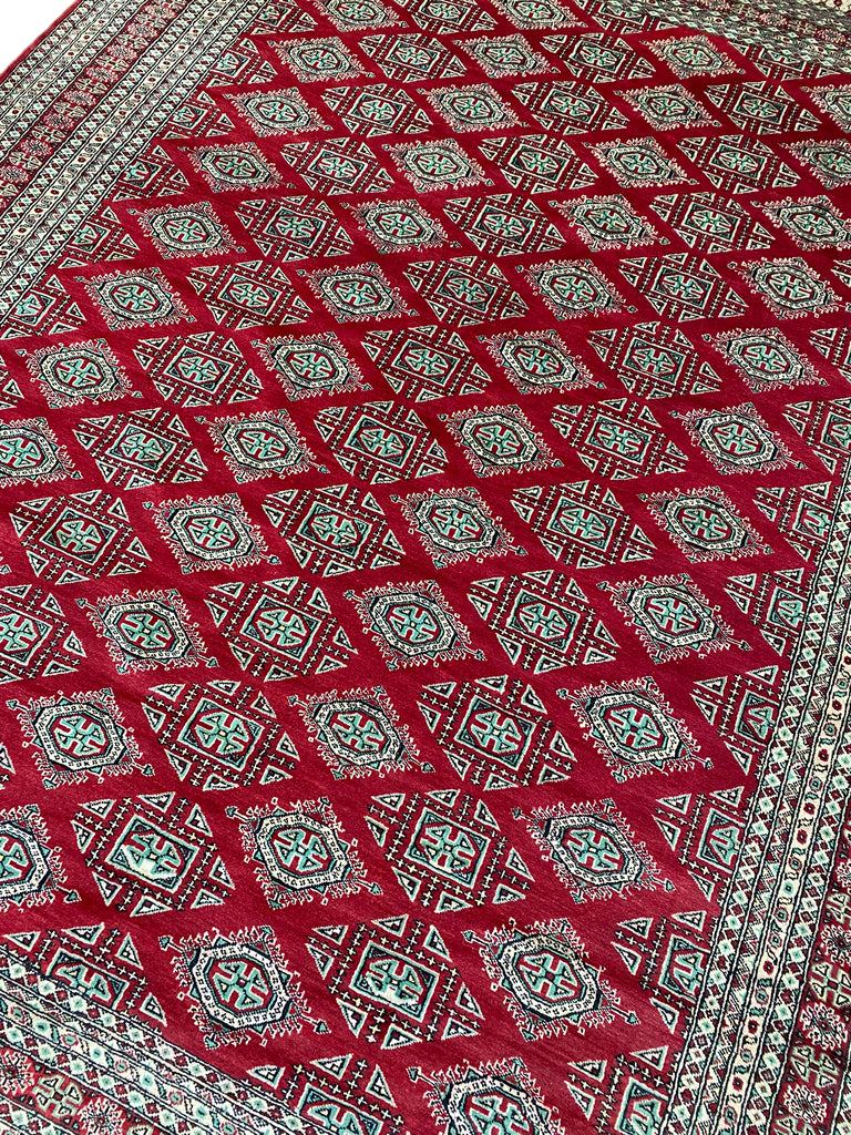 8.3 x 10.8 New Handmade Pakistan Jaldar Bokara Rug #F-6849