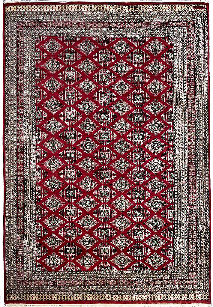 8.3 x 10.8 New Handmade Pakistan Jaldar Bokara Rug #F-6849