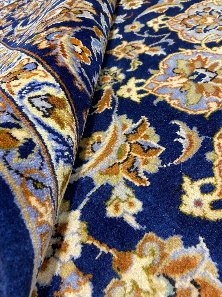 9.10 x 13.10 Persian Wool Esfahan Blue Rug SALE #F-6851