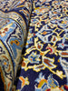 Load image into Gallery viewer, 9.2 x 13 SIGNED Persian Kashan rug BLUE   BIG SALE  #F-6852