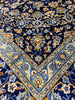 Load image into Gallery viewer, 9.2 x 13 SIGNED Persian Kashan rug BLUE   BIG SALE  #F-6852