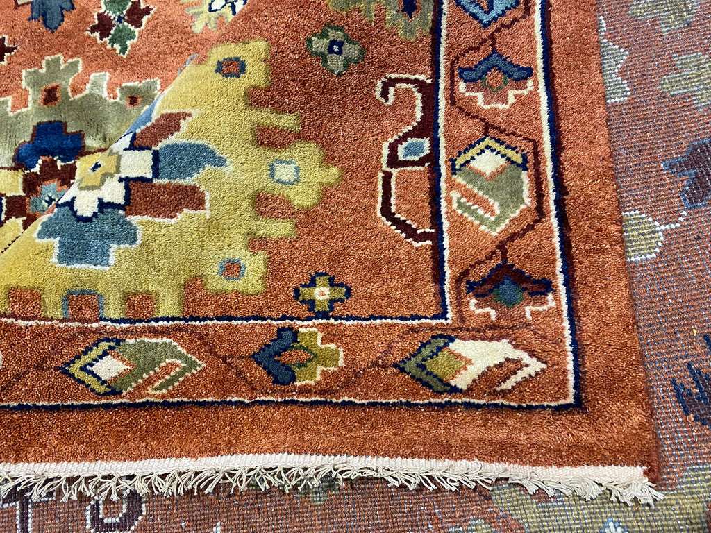 11.8 x 14.10 NEW Handmade Wool Ziglar Mahal Rug #F-6854