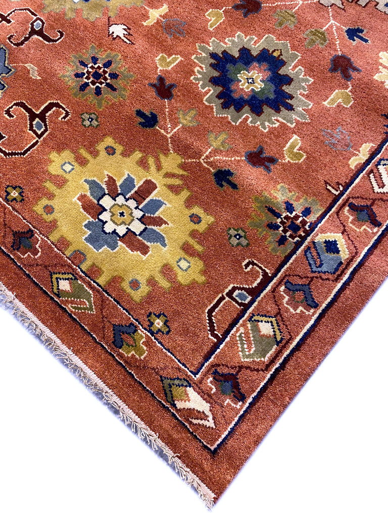 11.8 x 14.10 NEW Handmade Wool Ziglar Mahal Rug #F-6854