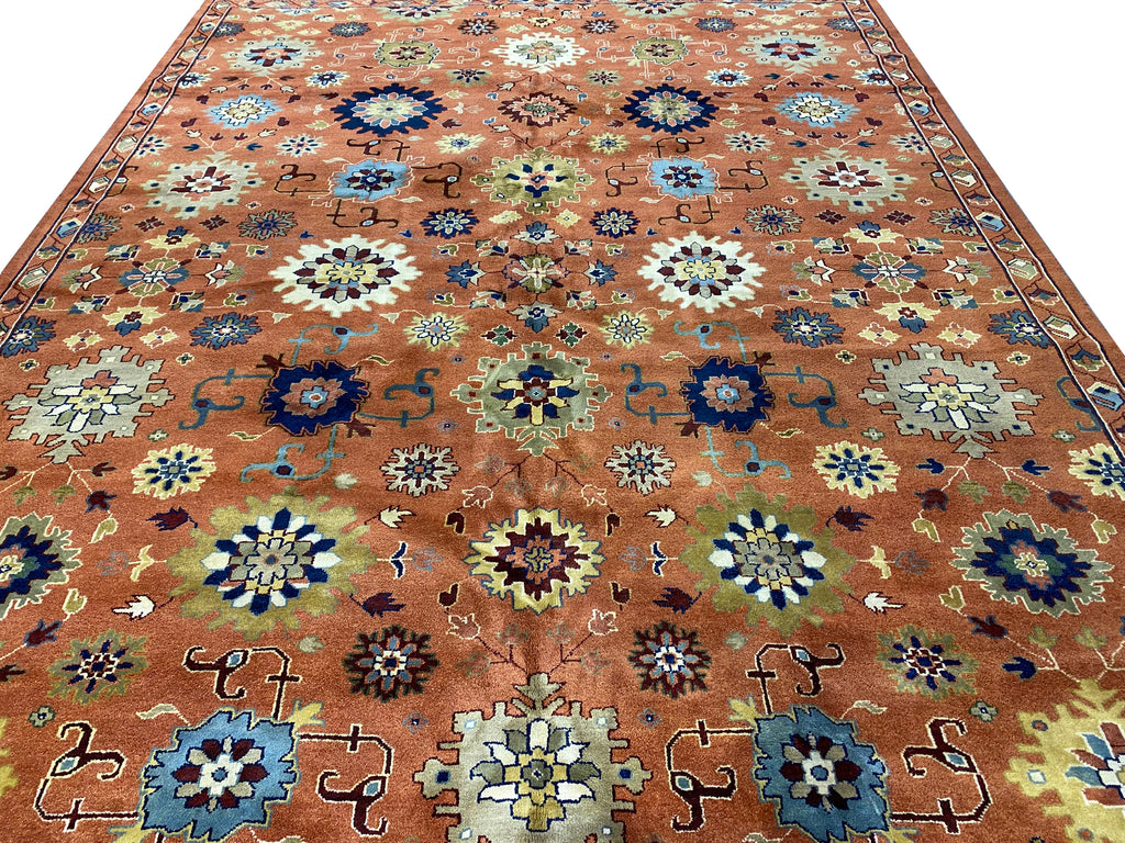 11.8 x 14.10 NEW Handmade Wool Ziglar Mahal Rug #F-6854