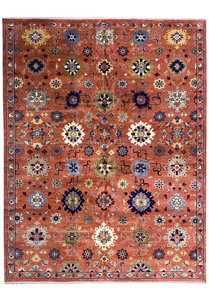 11.8 x 14.10 NEW Handmade Wool Ziglar Mahal Rug #F-6854