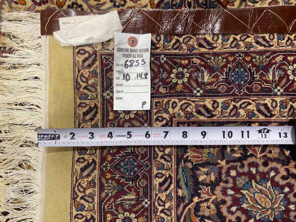 10 x 14.8 Super Fine Weave Quality Wool  Lavar Rug #F-6855