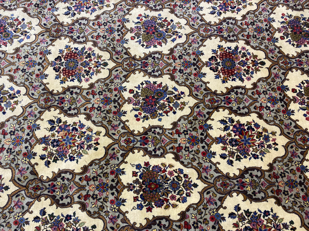 10.11 x 16.8 Fine Persis Qom Rug Quality Kork Wool Amazing Rug #F-6856