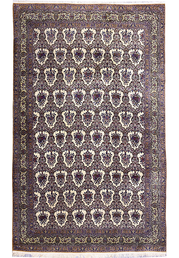 10.11 x 16.8 Fine Persis Qom Rug Quality Kork Wool Amazing Rug #F-6856