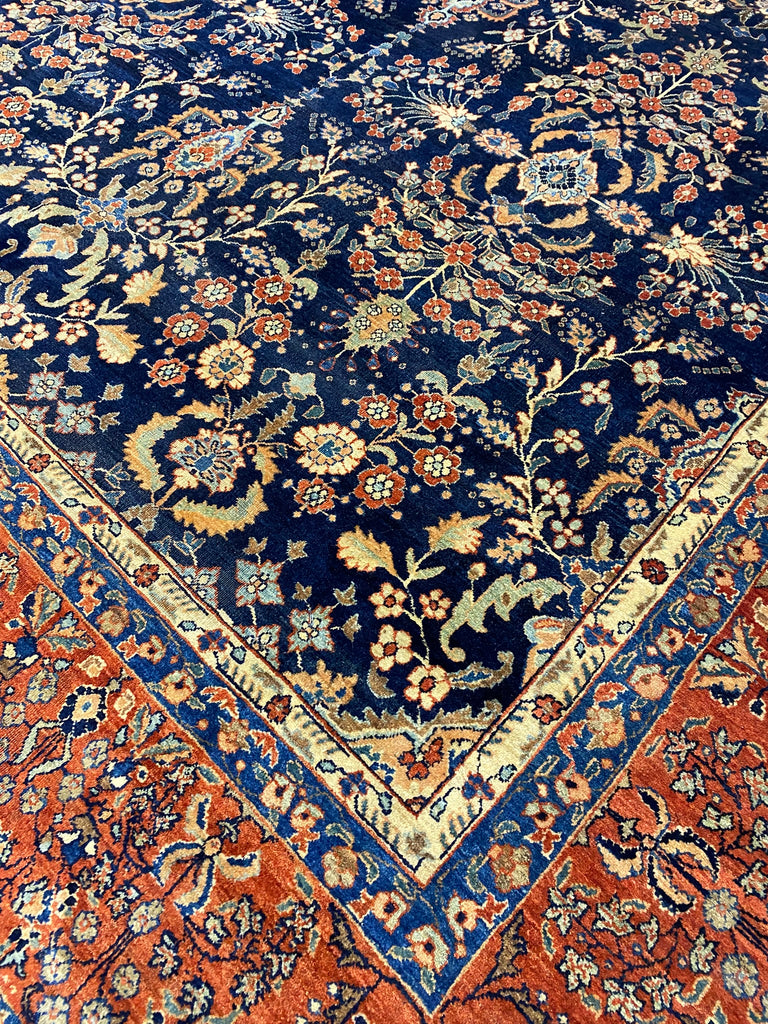 9.8 x 12.10 Antique Persian Sarouk Feraghan Rug #F-6857