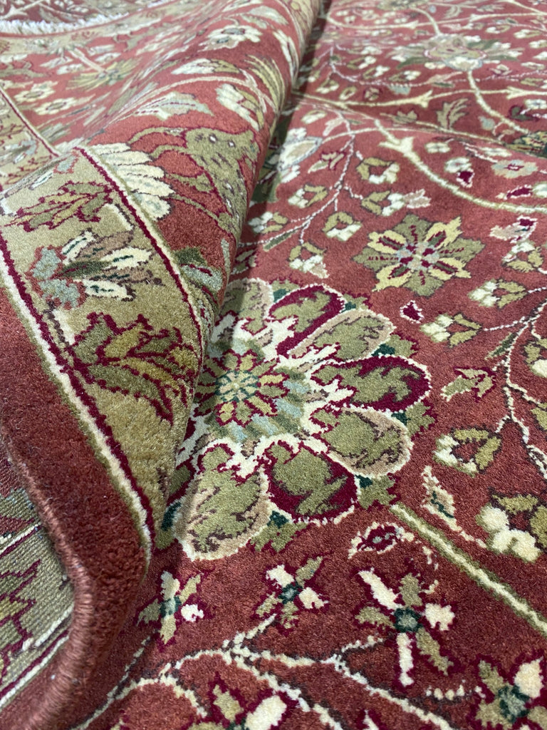 9 x 12 Quality Wool Handmade Rug  RUST #F-6858