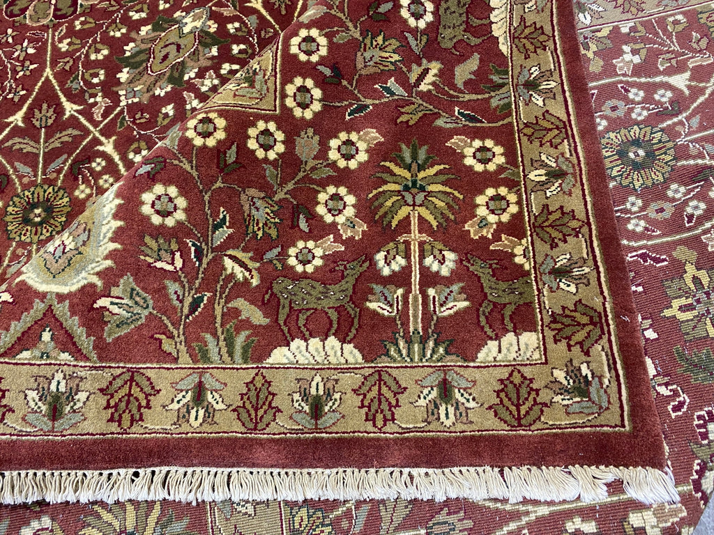 9 x 12 Quality Wool Handmade Rug  RUST #F-6858