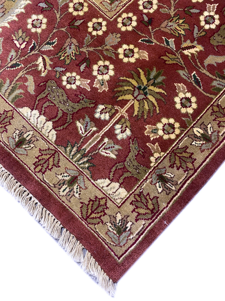 9 x 12 Quality Wool Handmade Rug  RUST #F-6858
