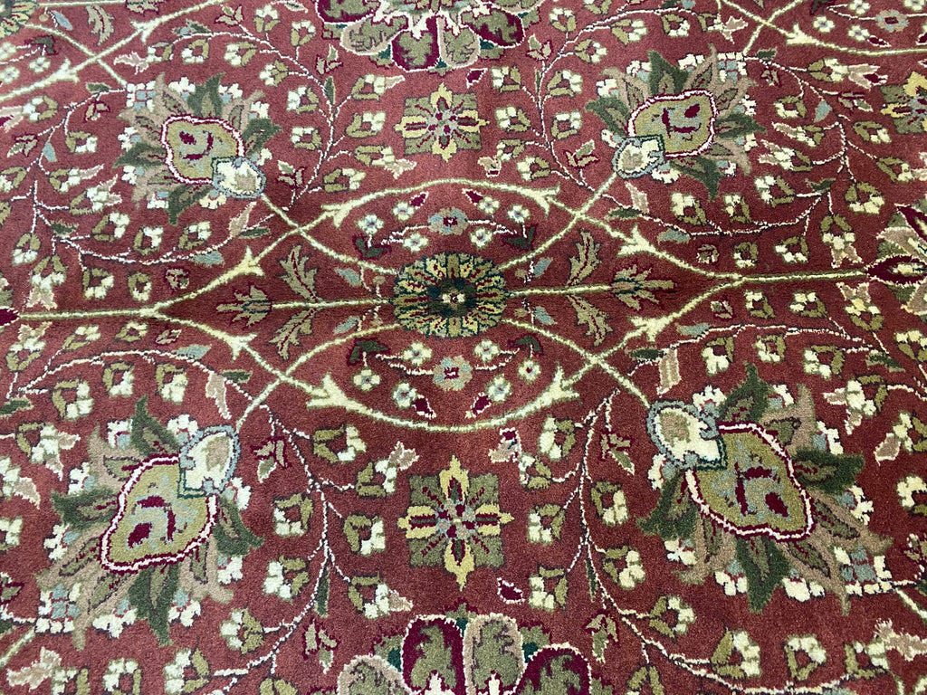 9 x 12 Quality Wool Handmade Rug  RUST #F-6858