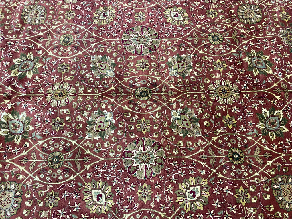 9 x 12 Quality Wool Handmade Rug  RUST #F-6858