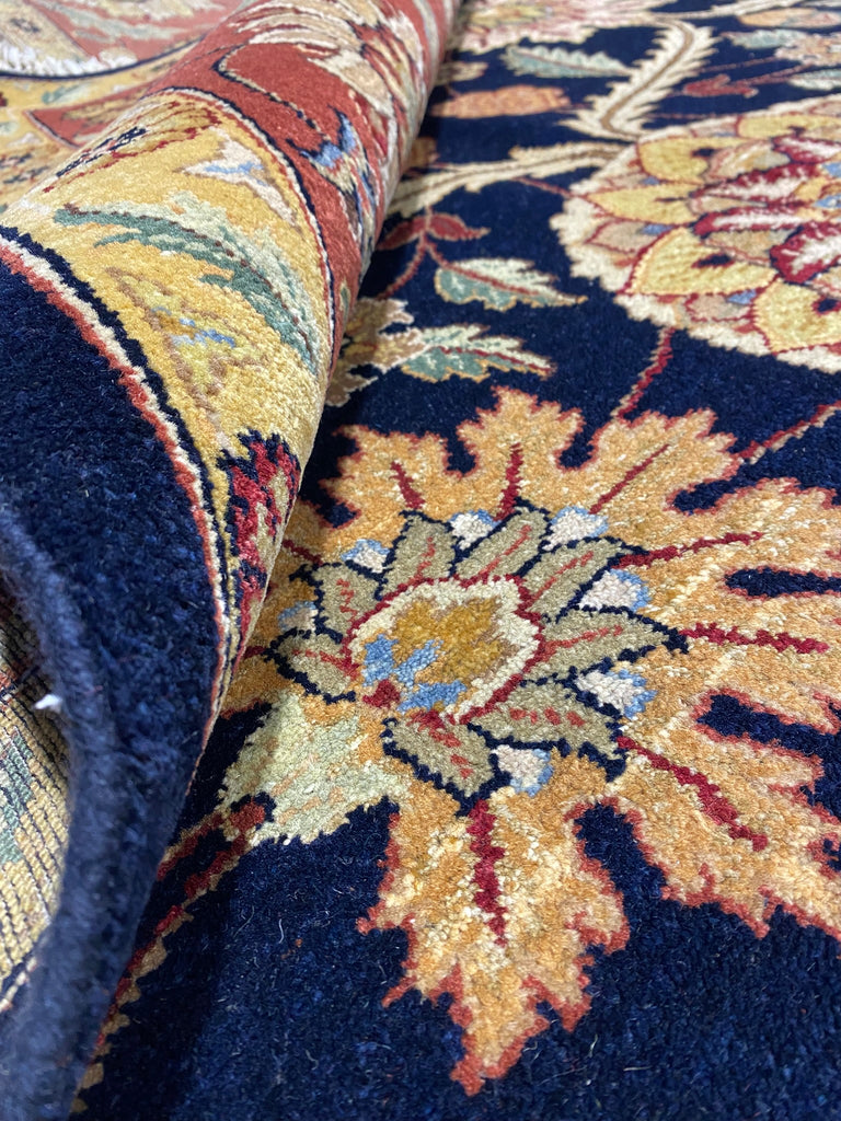 9 x 12 Quality Wool Handmade Jaipour Rug ROYAL BLUE #F-6859