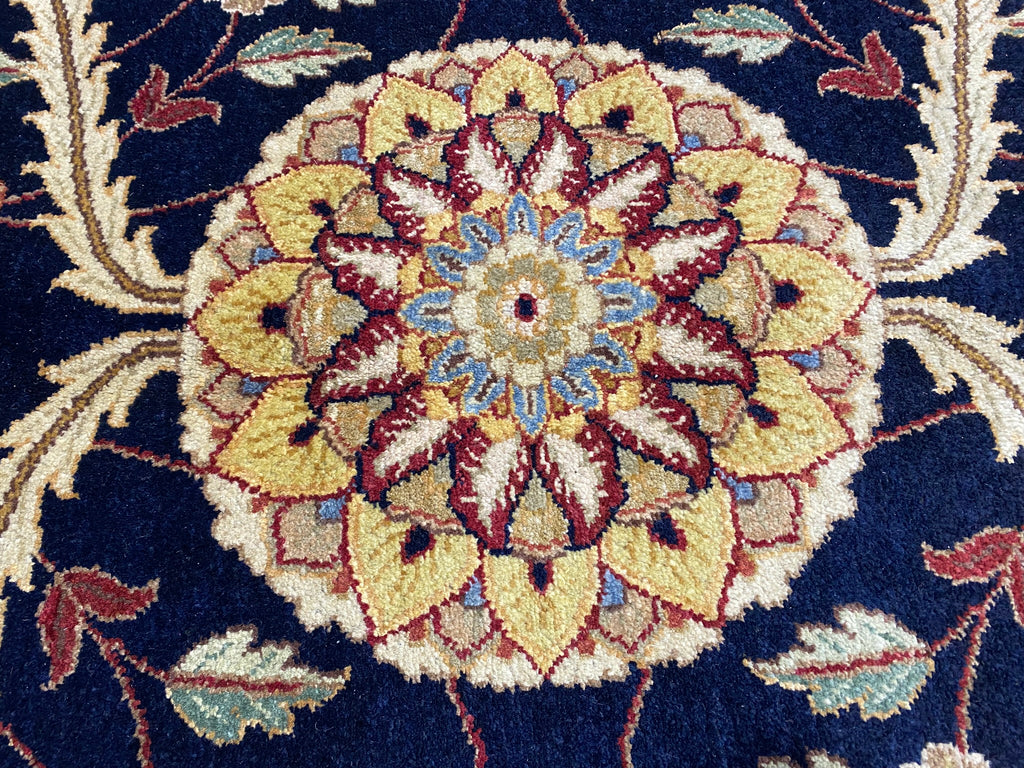 9 x 12 Quality Wool Handmade Jaipour Rug ROYAL BLUE #F-6859