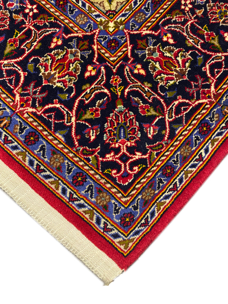 4.8 x 7.6 SIGNED High Quality Persian Kashan Shadsar Rug  #F-6860