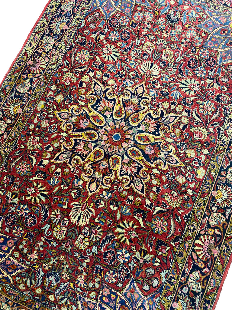 4 x 6.8 Antique Persian Sarouk 1940's  #F-6862