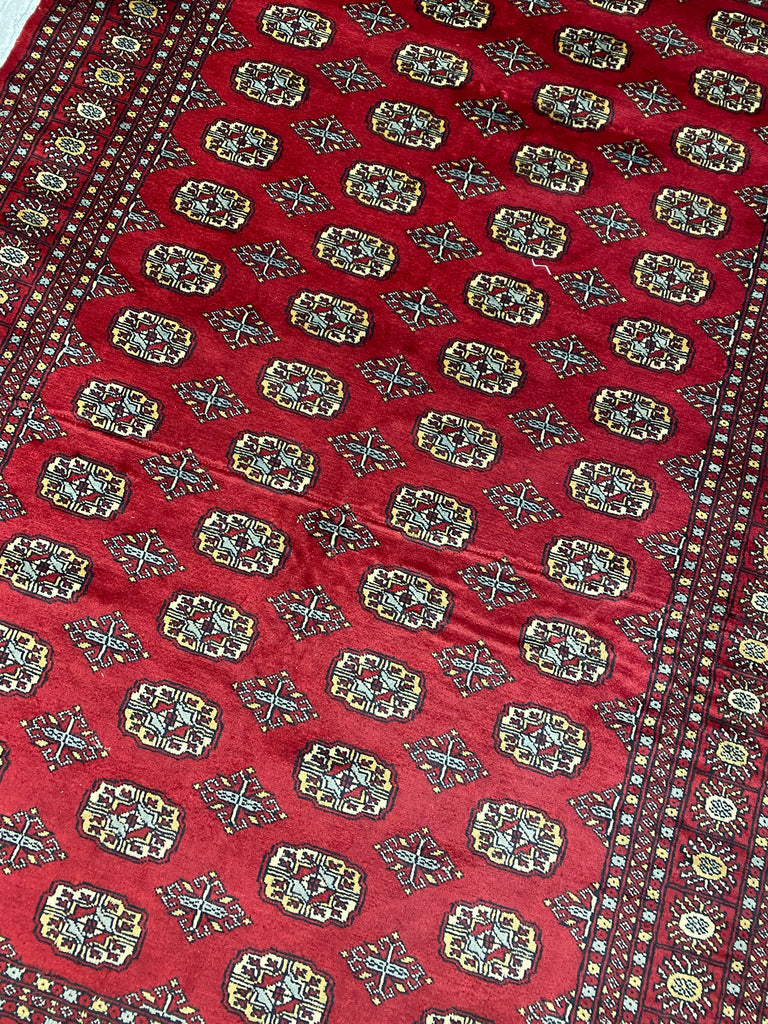 6 x 8.10 Handmade Bokhara Rug Fine Wool Many Sizes #F-6864