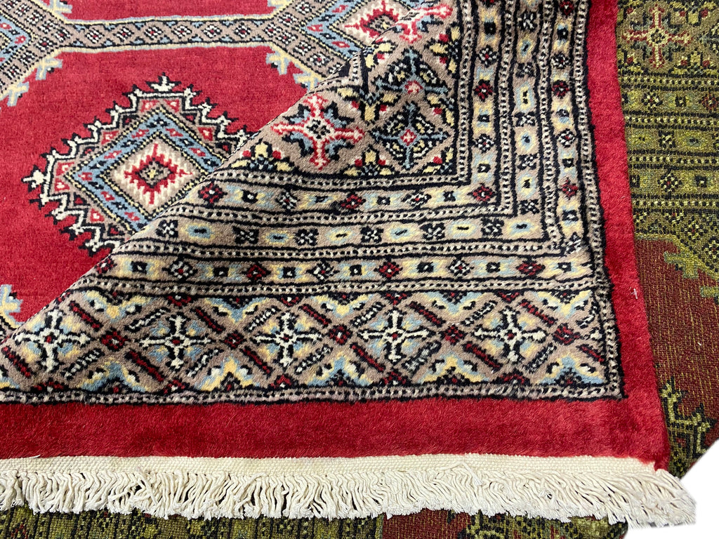 6.7 x 9 Quality Wool Handmade Jaldar Bokara Rug  #F-6866