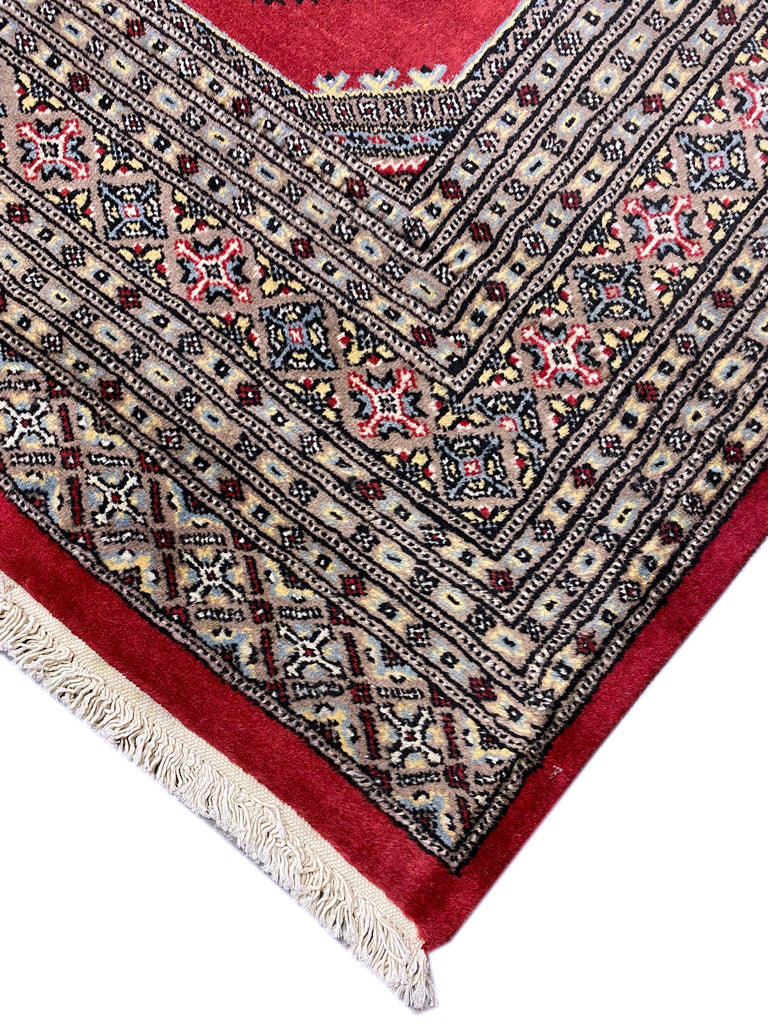 6.7 x 9 Quality Wool Handmade Jaldar Bokara Rug  #F-6866