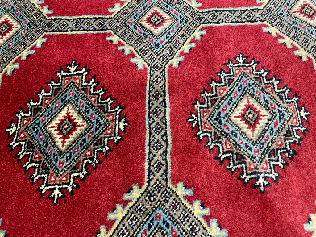 6.7 x 9 Quality Wool Handmade Jaldar Bokara Rug  #F-6866