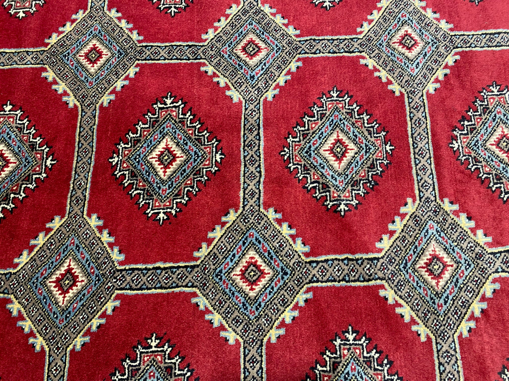 6.7 x 9 Quality Wool Handmade Jaldar Bokara Rug  #F-6866