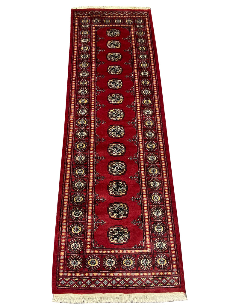 8' Feet Runner Handmade Pakistan Fine Wool  #F-6869
