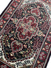 Load image into Gallery viewer, 1.11 x 3  New Handmade Rug Black Bamboo Silk  #F-6870