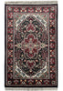 Load image into Gallery viewer, 1.11 x 3  New Handmade Rug Black Bamboo Silk  #F-6870