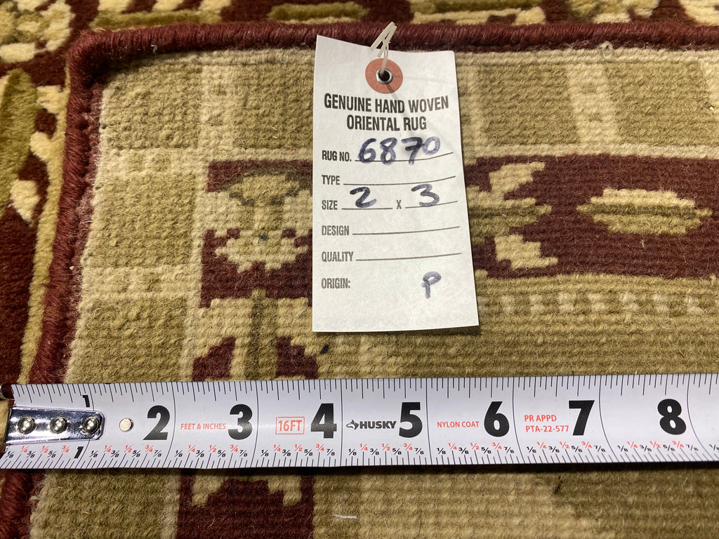 2 x 3 New Handmade Contemporary Wool Rug #F-6870B