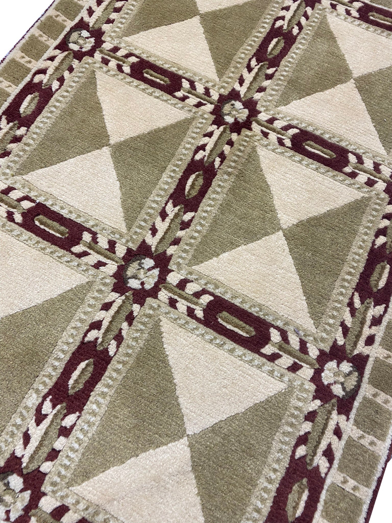 2 x 3 New Handmade Contemporary Wool Rug #F-6870B