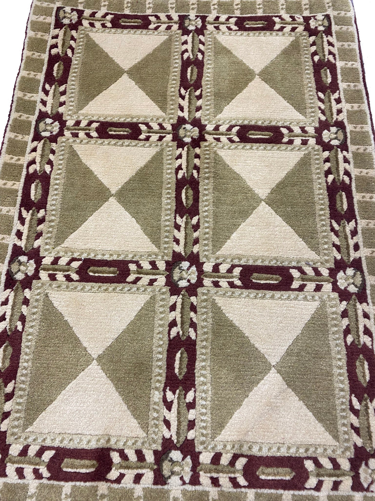 2 x 3 New Handmade Contemporary Wool Rug #F-6870B