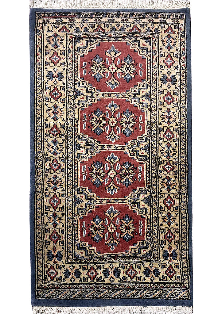 2 x 3.8 New Handmade Jaldar Bokara Rug #F-6871