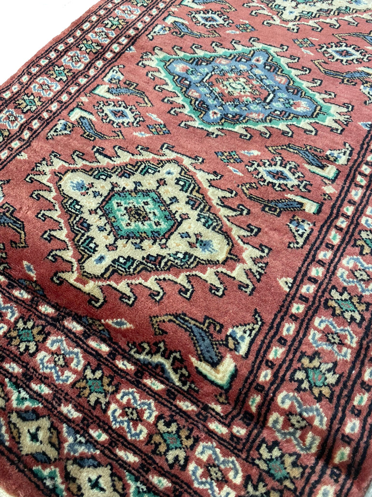 2 x 3.6 New Handmade Jaldar Bokara Rug #F-6873