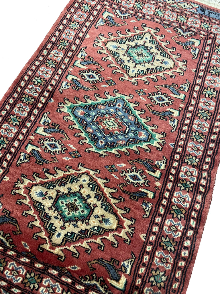 2 x 3.6 New Handmade Jaldar Bokara Rug #F-6873