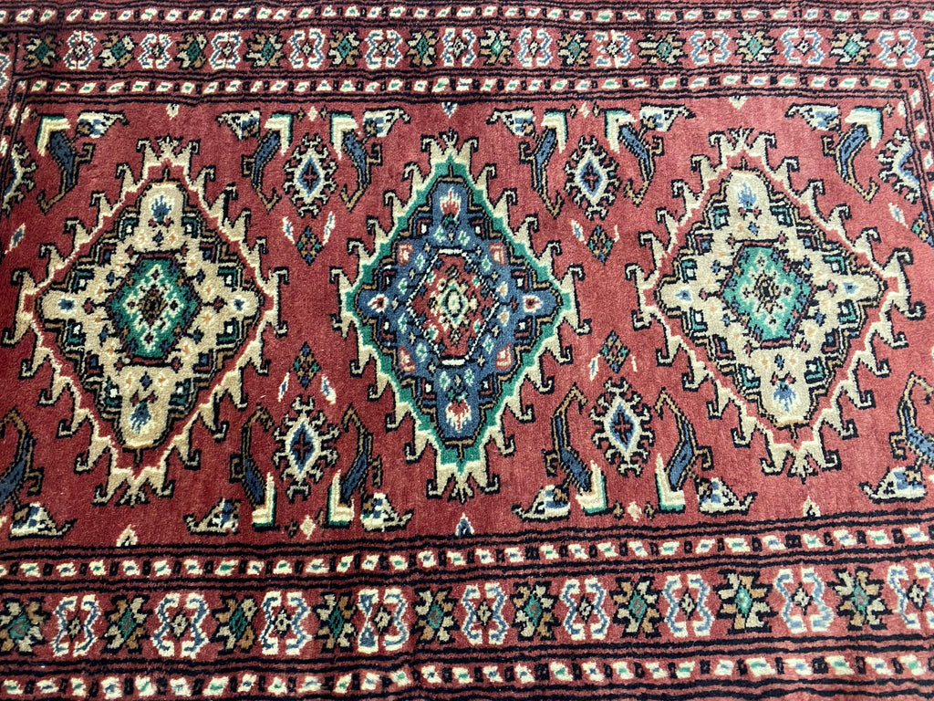 2 x 3.6 New Handmade Jaldar Bokara Rug #F-6873