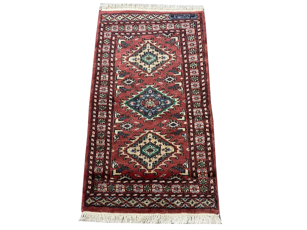 2 x 3.6 New Handmade Jaldar Bokara Rug #F-6873