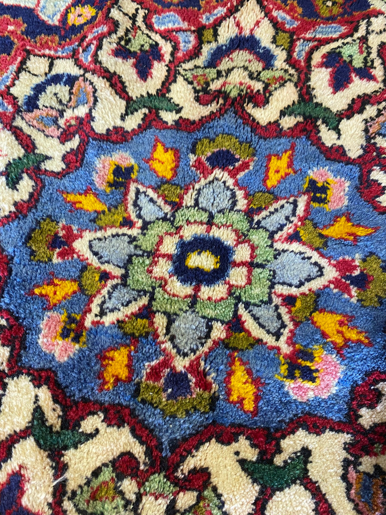 9.9 x 13.7  Authentic Persian Mashad Traditional Wool Rug  #F-6875