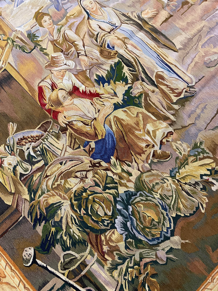 8.0 x 11  Handmade Tapestry French 17th Century Pattern #F-6878