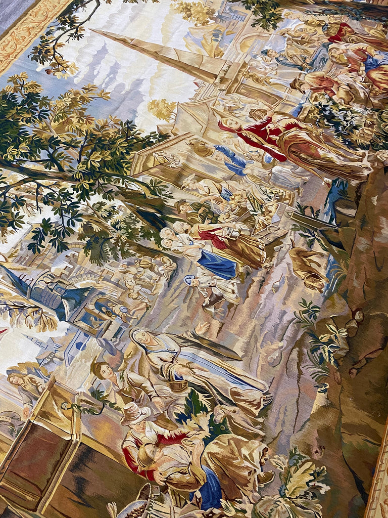 8.0 x 11  Handmade Tapestry French 17th Century Pattern #F-6878