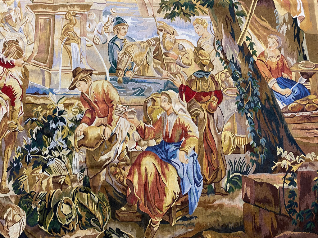 8.0 x 11  Handmade Tapestry French 17th Century Pattern #F-6878