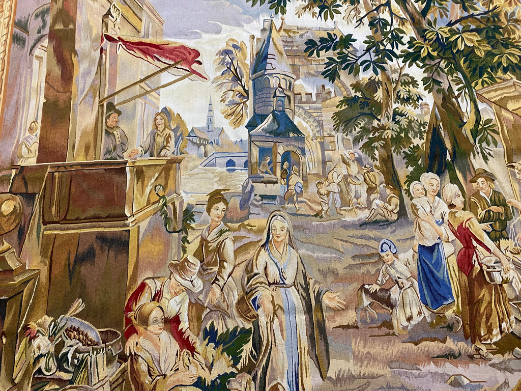 8.0 x 11  Handmade Tapestry French 17th Century Pattern #F-6878