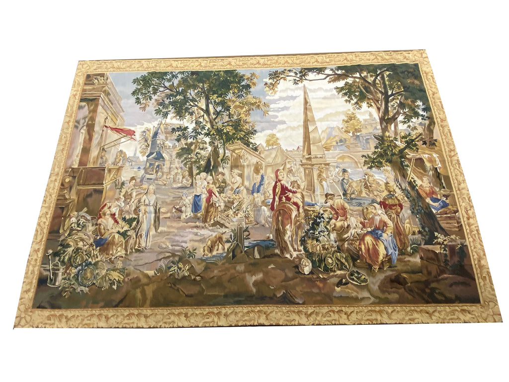 8.0 x 11  Handmade Tapestry French 17th Century Pattern #F-6878
