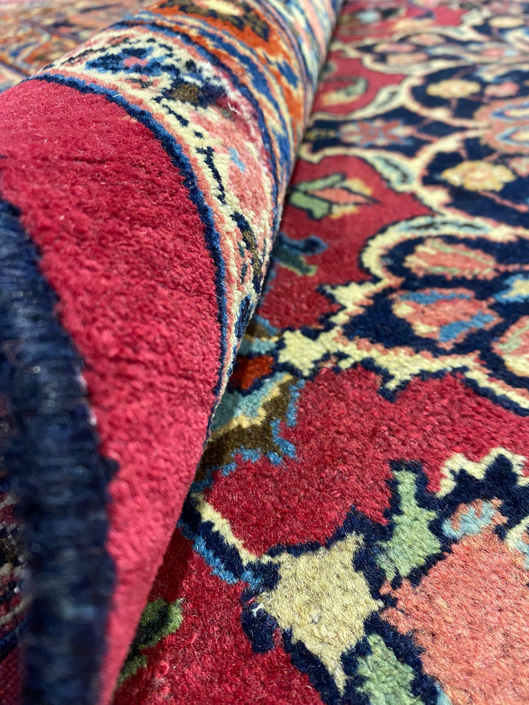 10 X 13 SIGNED Authentic Persian Khorassan Mashad Rug #F-6879