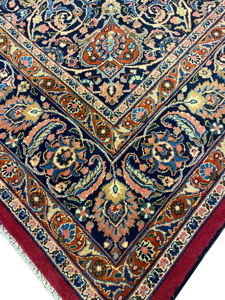 10 X 13 SIGNED Authentic Persian Khorassan Mashad Rug #F-6879