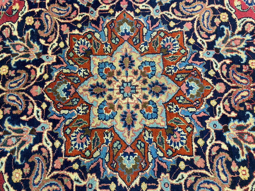 10 X 13 SIGNED Authentic Persian Khorassan Mashad Rug #F-6879