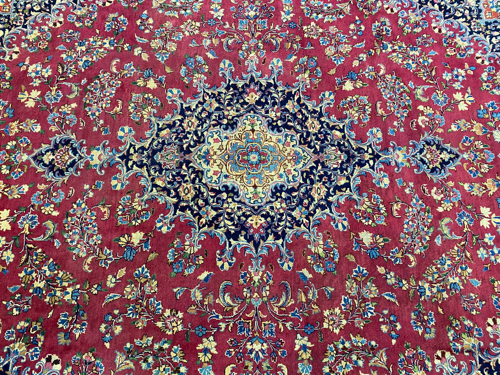 9.9 x 11.7 Genuine SIGNED Persian Handmade  Wool Rug  #F-6881