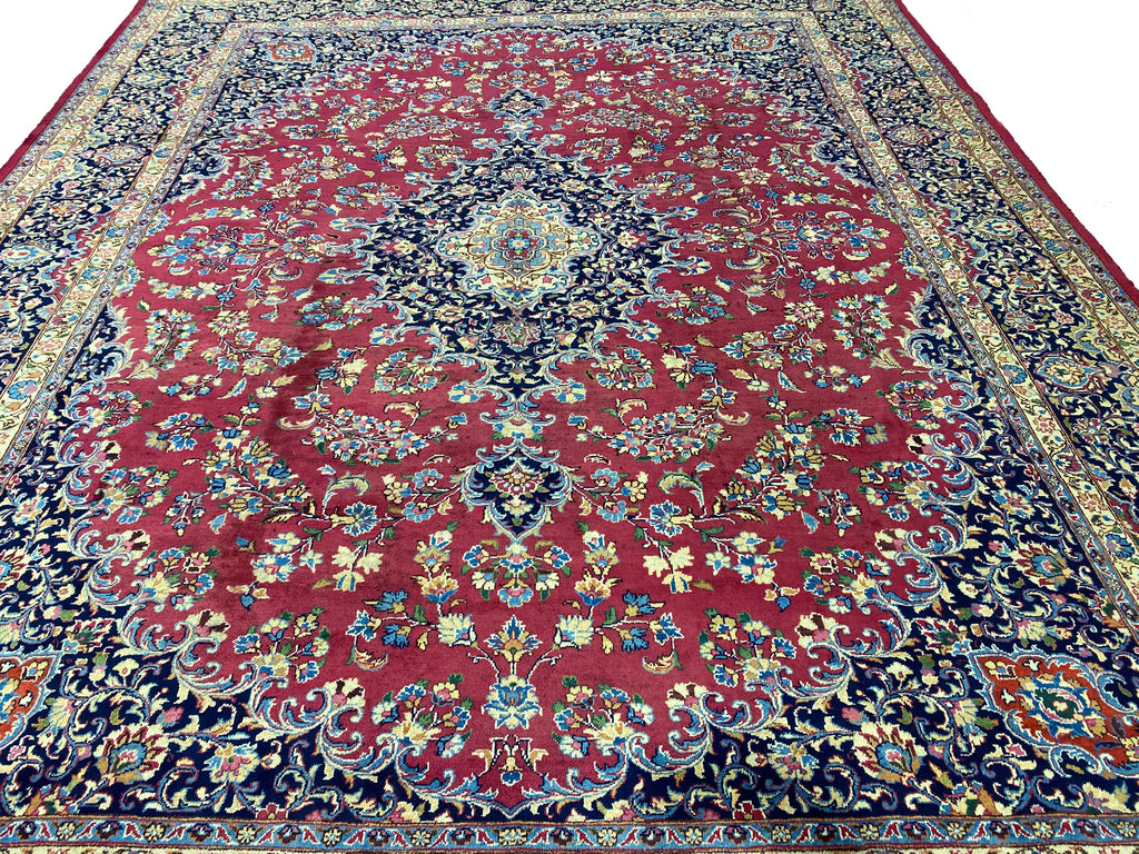 9.9 x 11.7 Genuine SIGNED Persian Handmade  Wool Rug  #F-6881